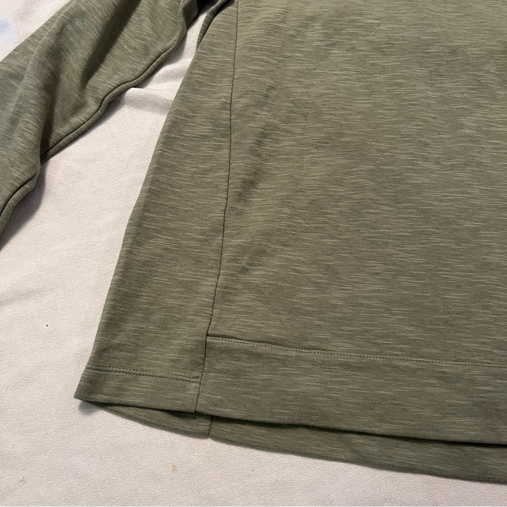 - J. Jill cotton blend pullover sweatshirt kangaroo pockets. - Picture 7 of 14